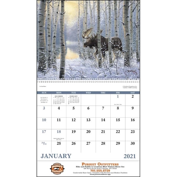 Spiral Wildlife Canvas 2022 Appointment Calendar - Image 16