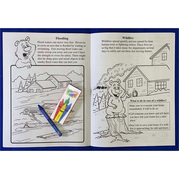 Learning Natural Disaster Safety Coloring Book Fun Pack - Image 3