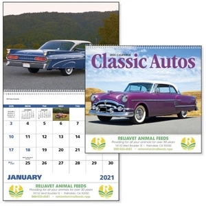 Spiral Classic Autos Vehicle 2022 Appointment Calendar