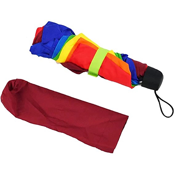 Folding Rainbow Umbrella     - Image 2