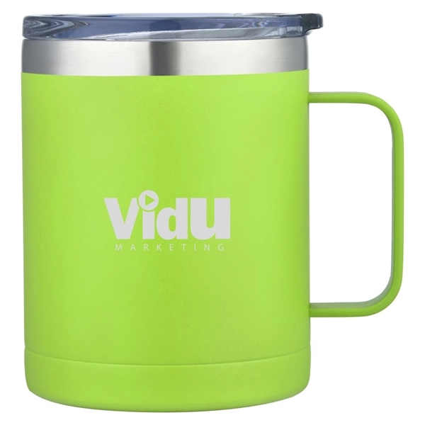 14oz Stainless Steel Vacuum Camping Mug with Handle - Image 3