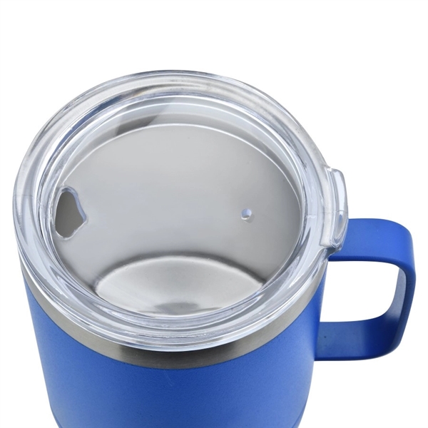 14oz Stainless Steel Vacuum Camping Mug with Handle - Image 5