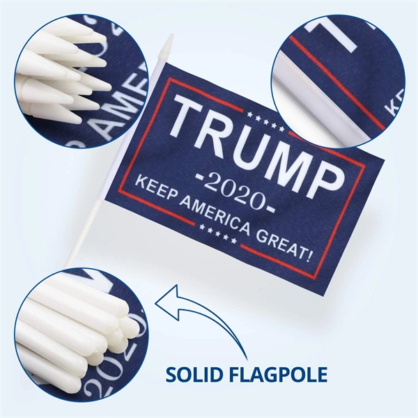 Polyester Full Imprint Hand Held Flags Waving Flags - Image 2