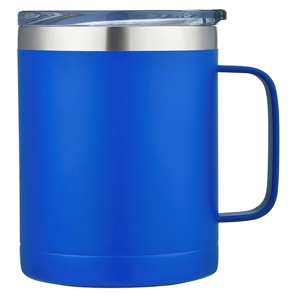 14oz Stainless Steel Vacuum Camping Mug with Handle - Image 9