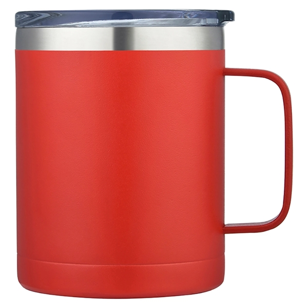 14oz Stainless Steel Vacuum Camping Mug with Handle - Image 12