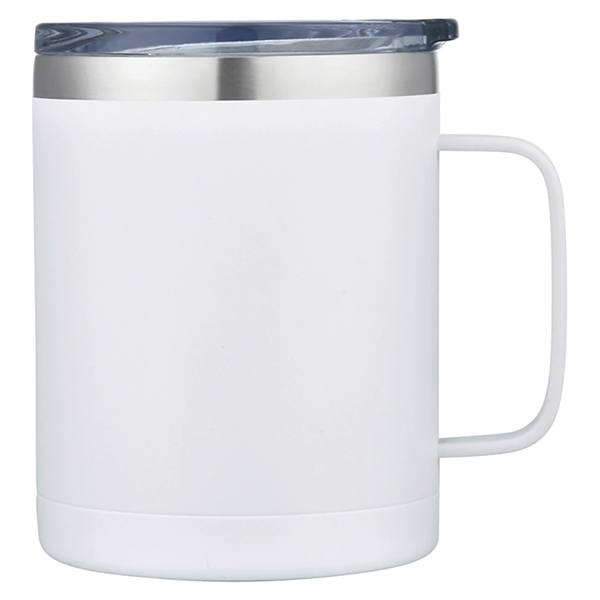 14oz Stainless Steel Vacuum Camping Mug with Handle - Image 13