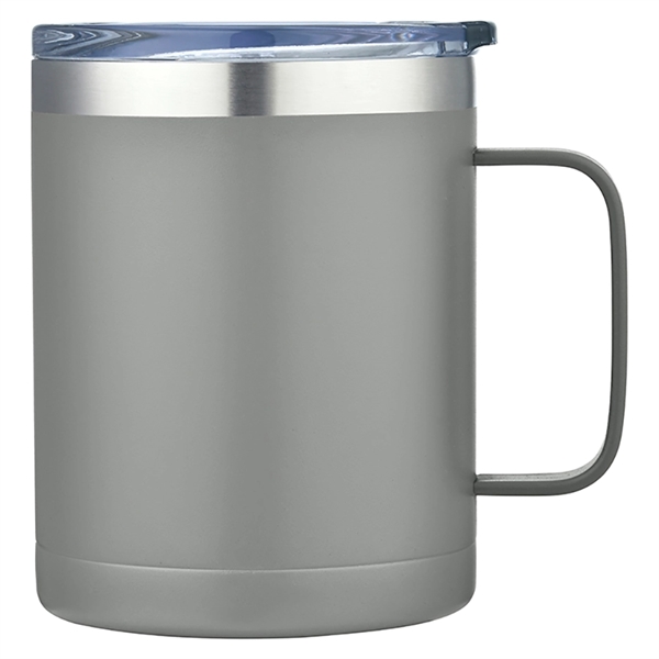 14oz Stainless Steel Vacuum Camping Mug with Handle - Image 14