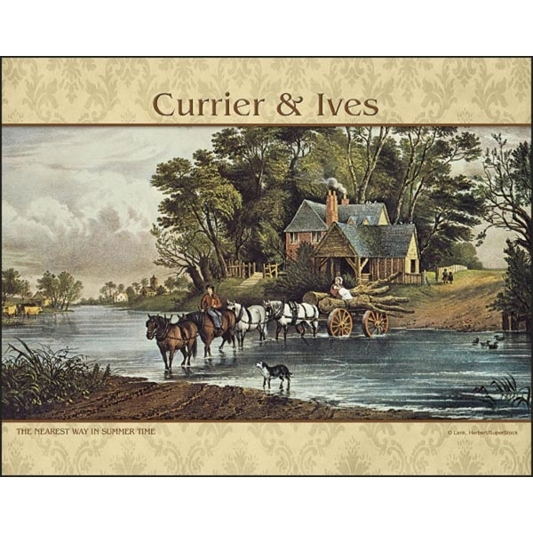 Spiral Currier & Ives Americana 2022 Appointment Calendar - Image 7