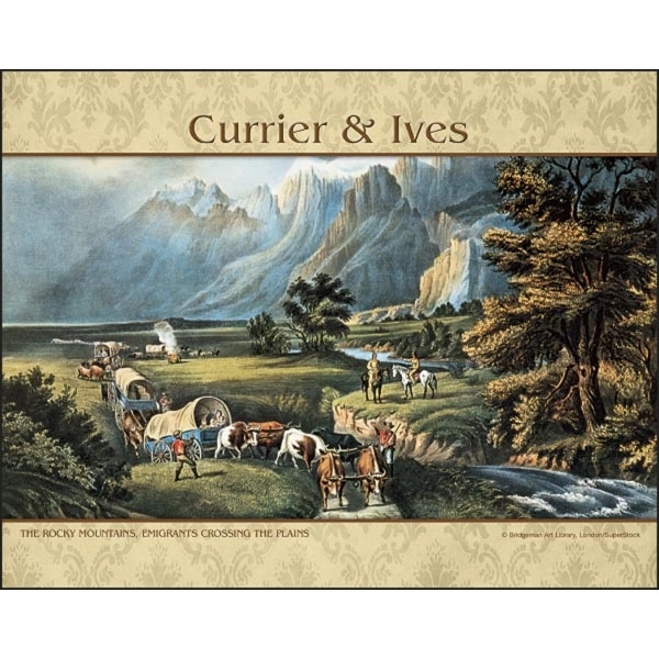 Spiral Currier & Ives Americana 2022 Appointment Calendar - Image 11