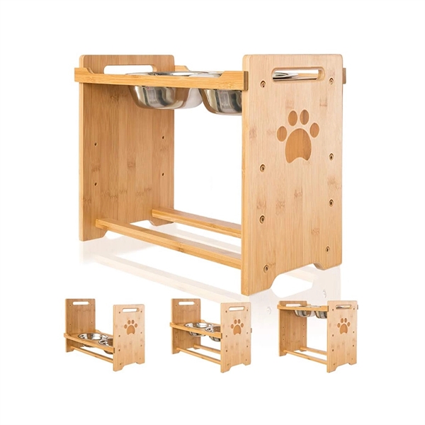 Bamboo Feeder Stand - Image 1