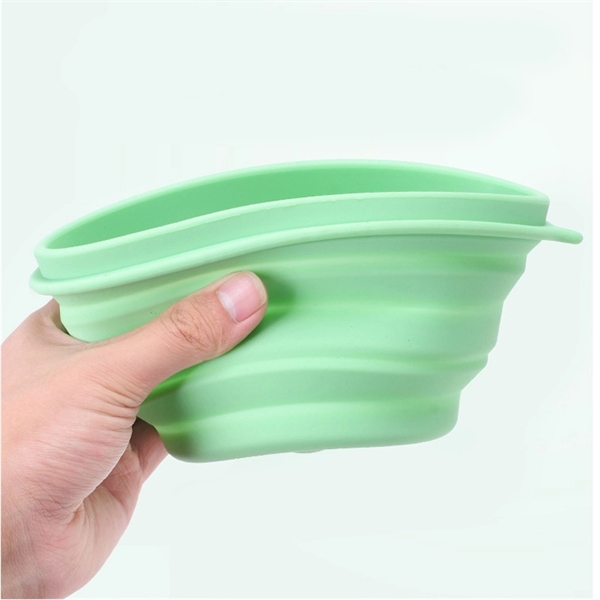Collapsible Portable Silicone Bowl with Lid - Image 4