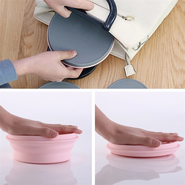 Collapsible Portable Silicone Bowl with Lid - Image 6
