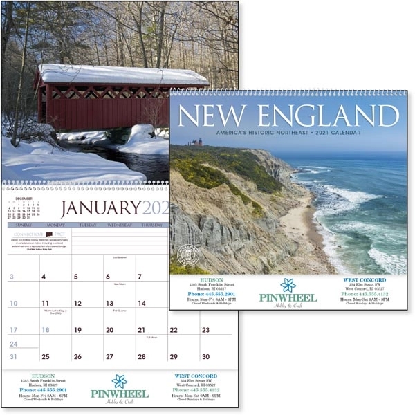New England 2022 Calendar - Image 1