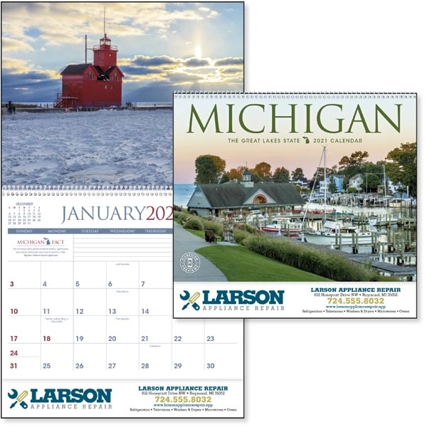 Michigan 2022 Calendar - Image 1