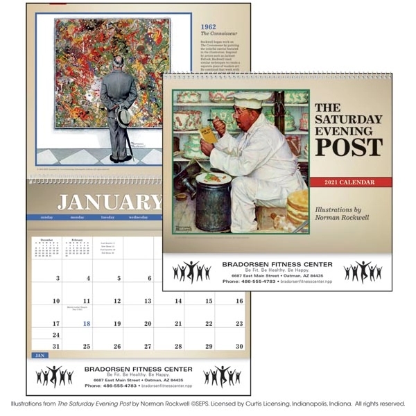 The Saturday Evening Post Deluxe Pocket 2022 Calendar - Image 1