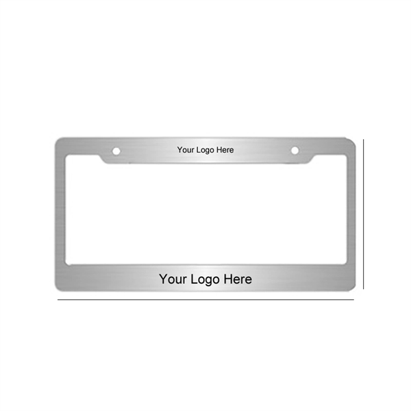 Plastic Chrome License Plate Frame     - Image 3