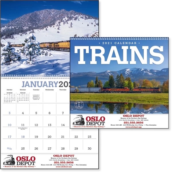 Trains 2022 Calendar - Image 1