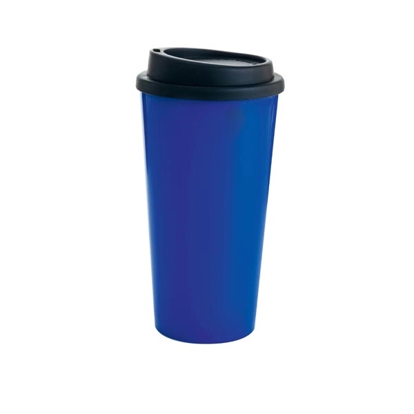 Double Wall PP Tumbler with Black Lid - 17 oz - Image 7