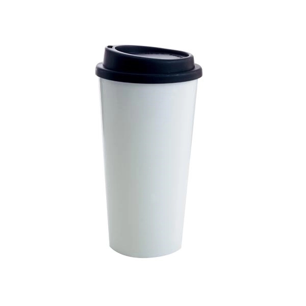 Double Wall PP Tumbler with Black Lid - 17 oz - Image 9