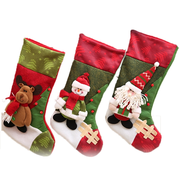 Christmas sock shape gift bags - Image 1