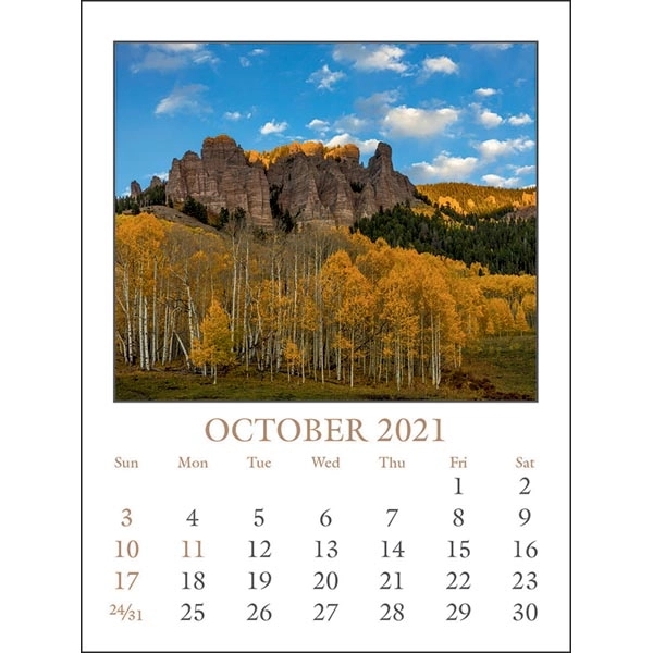 Scenic Stick Up Grid 2022 Calendar - Image 11
