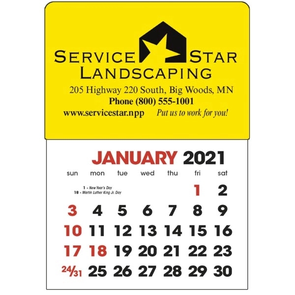 2-Color Stick Up 2022 Calendar, English (13-Month) - Image 5