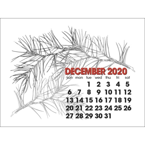2-Color Stick Up 2022 Calendar, English (13-Month) - Image 6