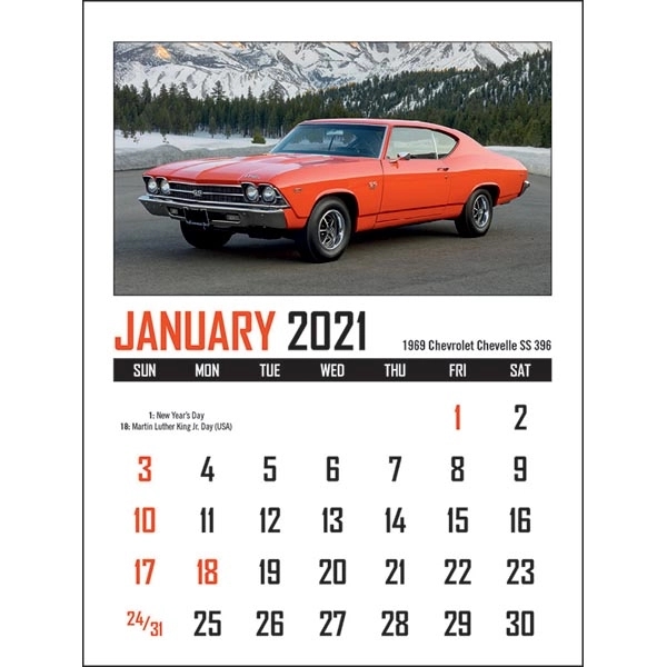 Memorable Muscle Stick Up 2022 Calendar - Image 2