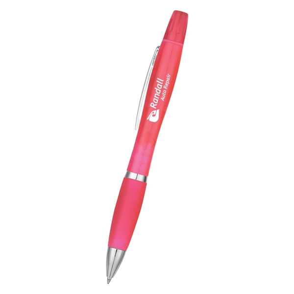 Twin-Write Pen & Highlighter With Antimicrobial Additive - Image 2
