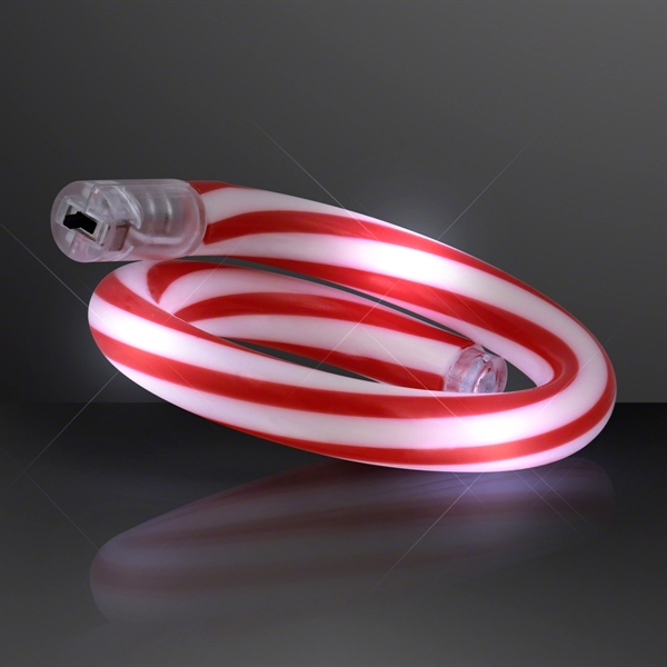 Flashing Christmas Candy Cane Bracelets - Image 3