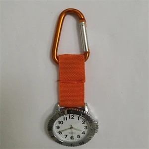 Carabiner Lanyard Key Chain with Clock