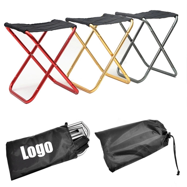 Folding Camping Stool Fishing Chair for Outdoor Travel - Image 1