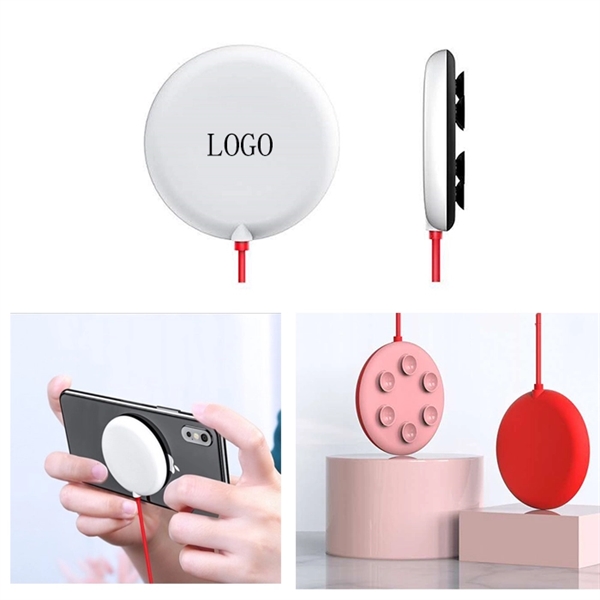 10W Mini Suction Cup Phone Wireless Charger