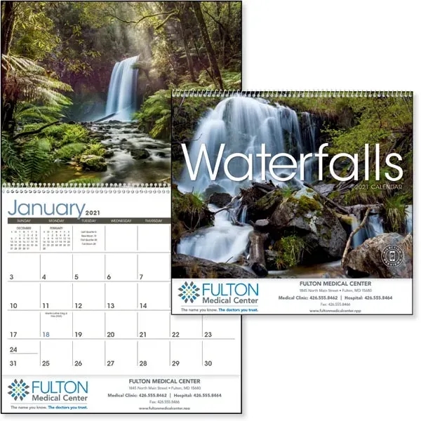 Waterfalls 2022 Calendar - Image 1