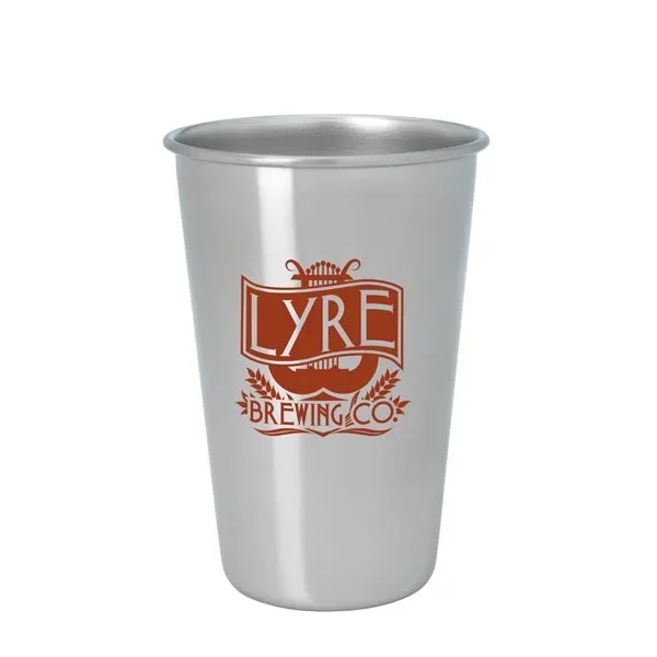 Stainless Pint Glass - 16 oz. - Image 2