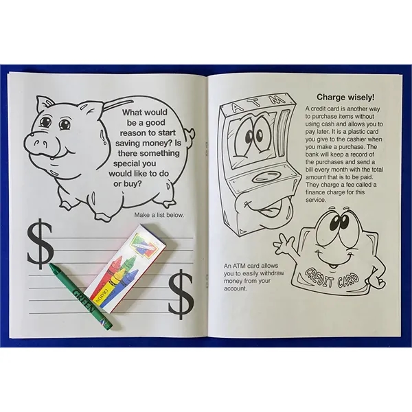 My Favorite Bank Coloring and Activity Book Fun Pack - Image 3