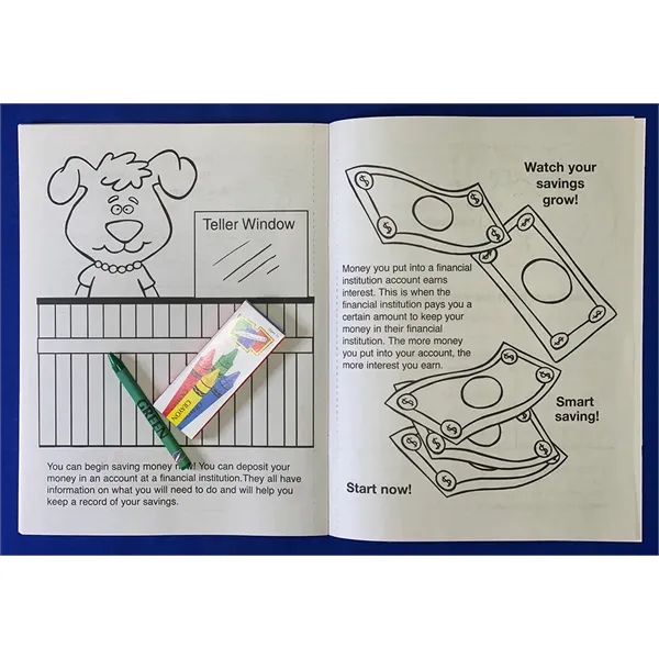 Be Smart, Save Money Coloring and Activity Book Fun Pack - Image 3