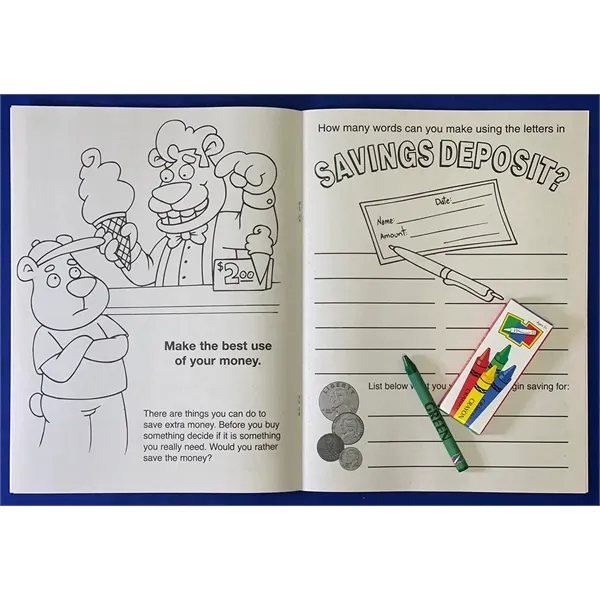 My Savings Account Coloring and Activity Book Fun Pack - Image 3
