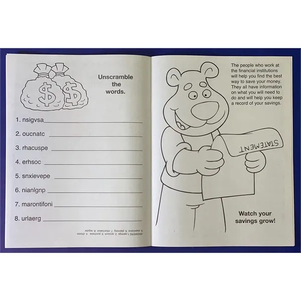 My Savings Account Coloring and Activity Book - Image 2