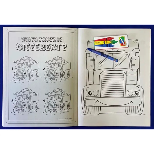 Tons of Trucks Coloring and Activity Book Fun Pack - Image 2