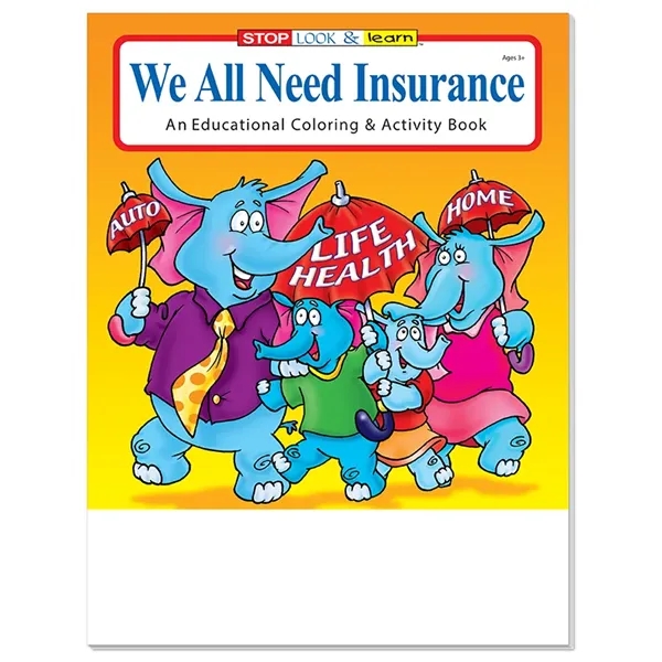 We All Need Insurance Coloring and Activity Book Fun Pack - Image 4