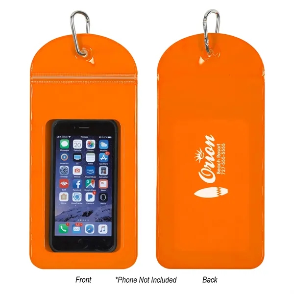 Splash Proof Phone Pouch With Carabiner - Image 3