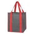 Heathered Non-Woven Shopper Tote Bag - Image 2