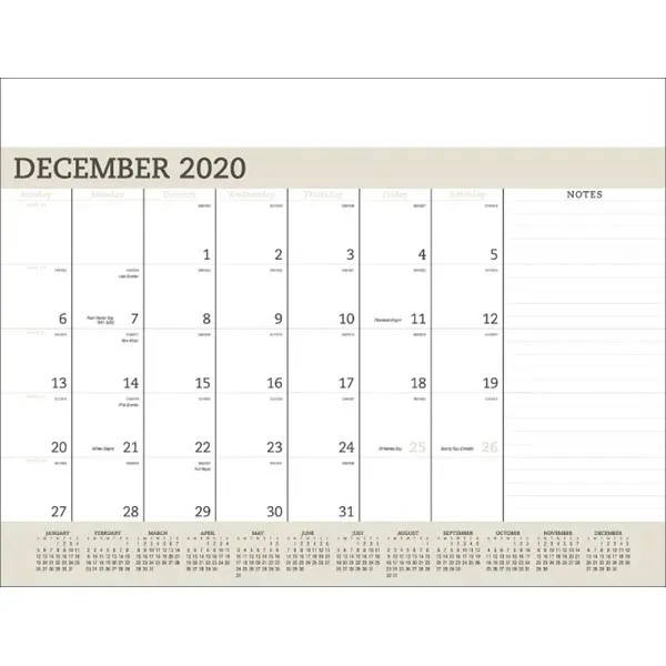 Vinyl 2022 Desk Calendar Pad - Image 5