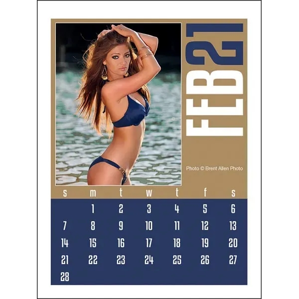 Full Color Stick Up, Swimsuit Grid 2022 Calendar - Image 3