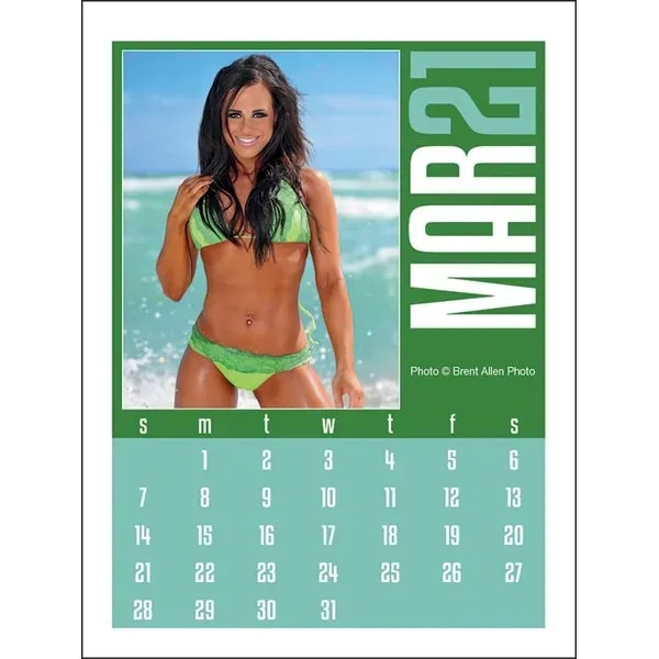 Full Color Stick Up, Swimsuit Grid 2022 Calendar - Image 4