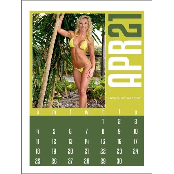 Full Color Stick Up, Swimsuit Grid 2022 Calendar - Image 5