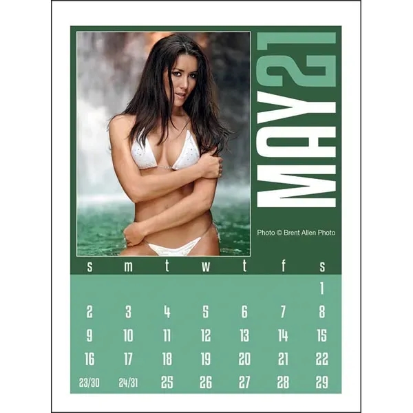 Full Color Stick Up, Swimsuit Grid 2022 Calendar - Image 6