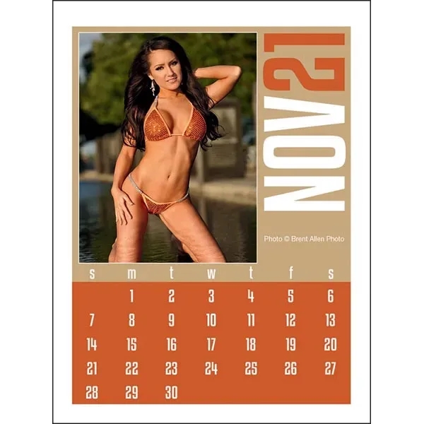 Full Color Stick Up, Swimsuit Grid 2022 Calendar - Image 12