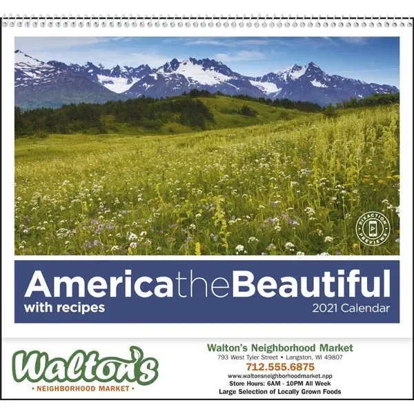 America the Beautiful with Recipes 2022 Calendar - Image 15